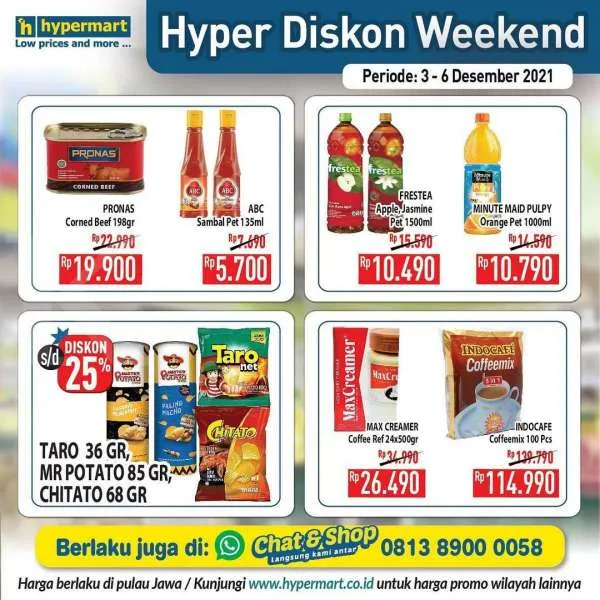 Promo Hypermart Hyper Diskon Weekend 3-6 Desember 2021