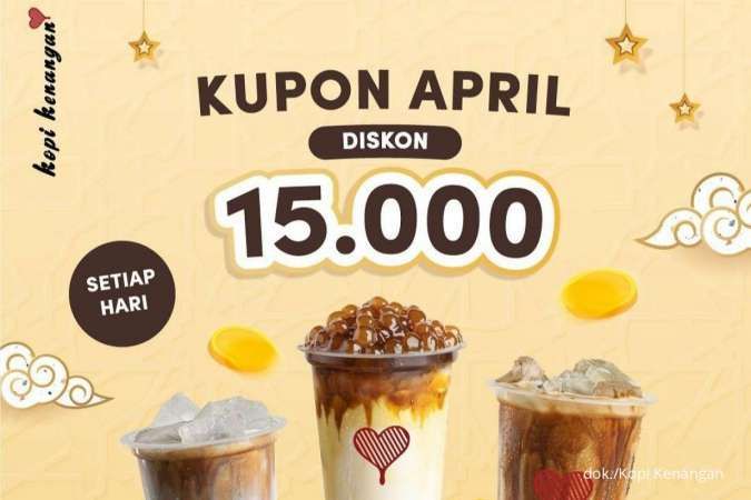Promo Kopi Kenangan April 2022, Kupon April Diskon Rp 15.000 Berlaku Setiap Hari