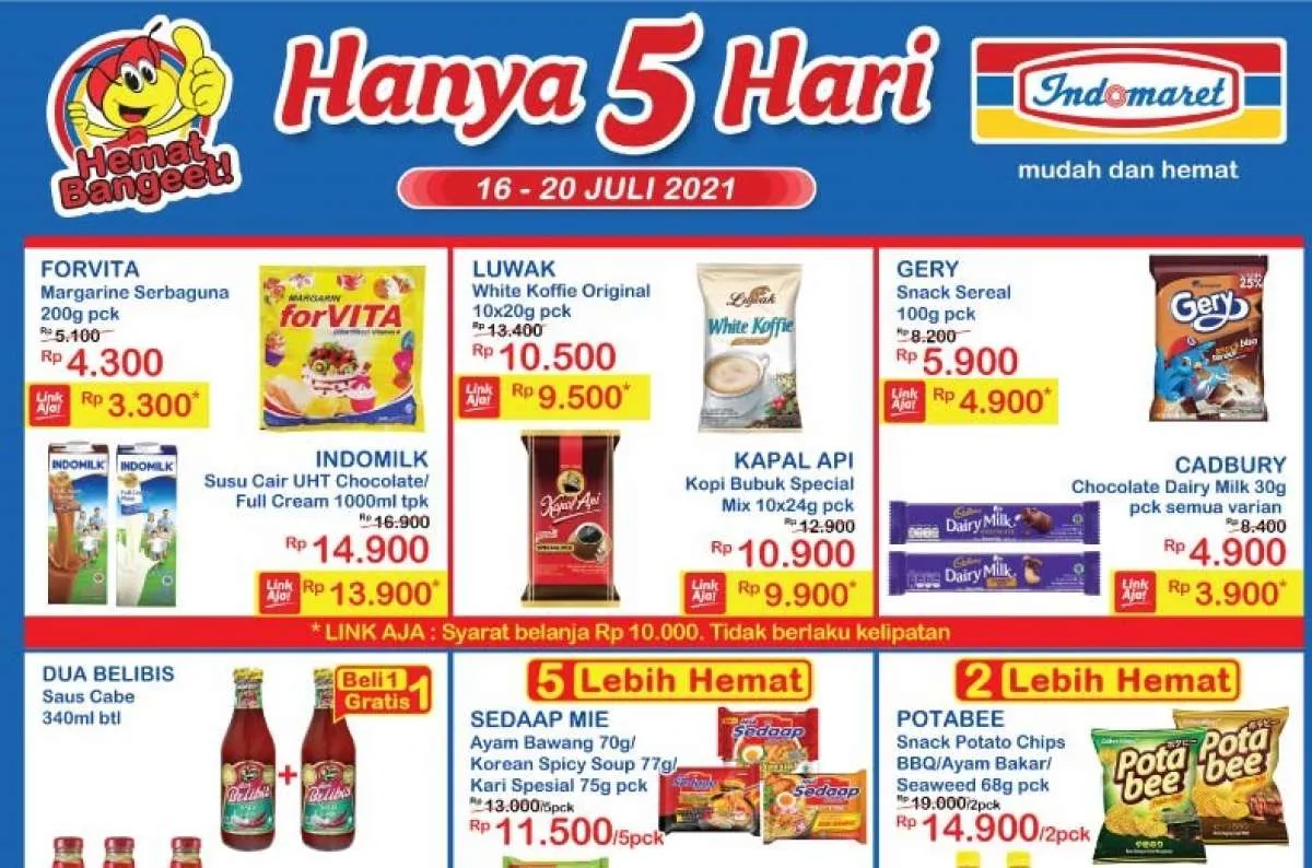 Promo JSM Indomaret 16-20 Juli 2021, diskonan akhir pekan!