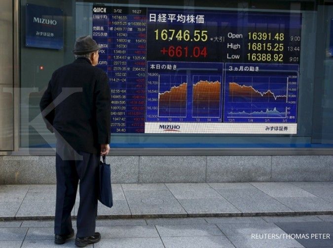Investor enggan ambil risiko, bursa Asia memerah 