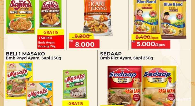 Promo Alfamart Kebutuhan Dapur 1-15 Oktober 2024, Masako Beli 1 Gratis 1