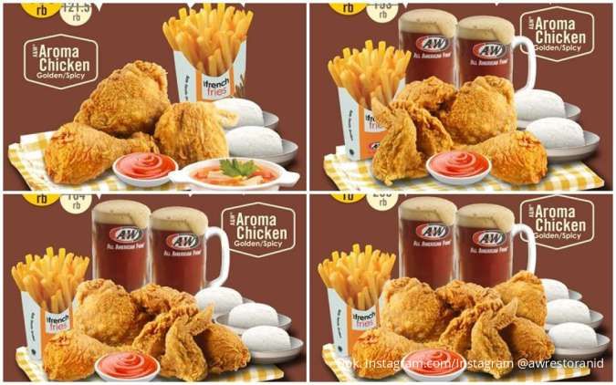Kumpul Bareng Makin Hemat: A&W Tawarkan Promo Paket Ayam Rame-Rame Mulai 100K