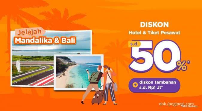 Liburan ke Mandalika & Bali, Diskon Hotel dan Tiket Pesawat di PegiPegi Sampai 50%