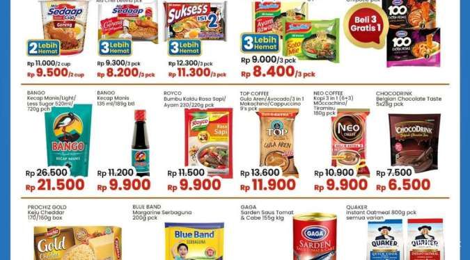 Promo Indomaret Super Hemat s/d 22 Januari 2025, Indomie-Mi Gaga Beli 3 Lebih Murah