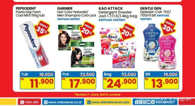 Promo Deterjen Weekend Minggu 27 Juli 2025, Attack dan Gentle Gent Hemat