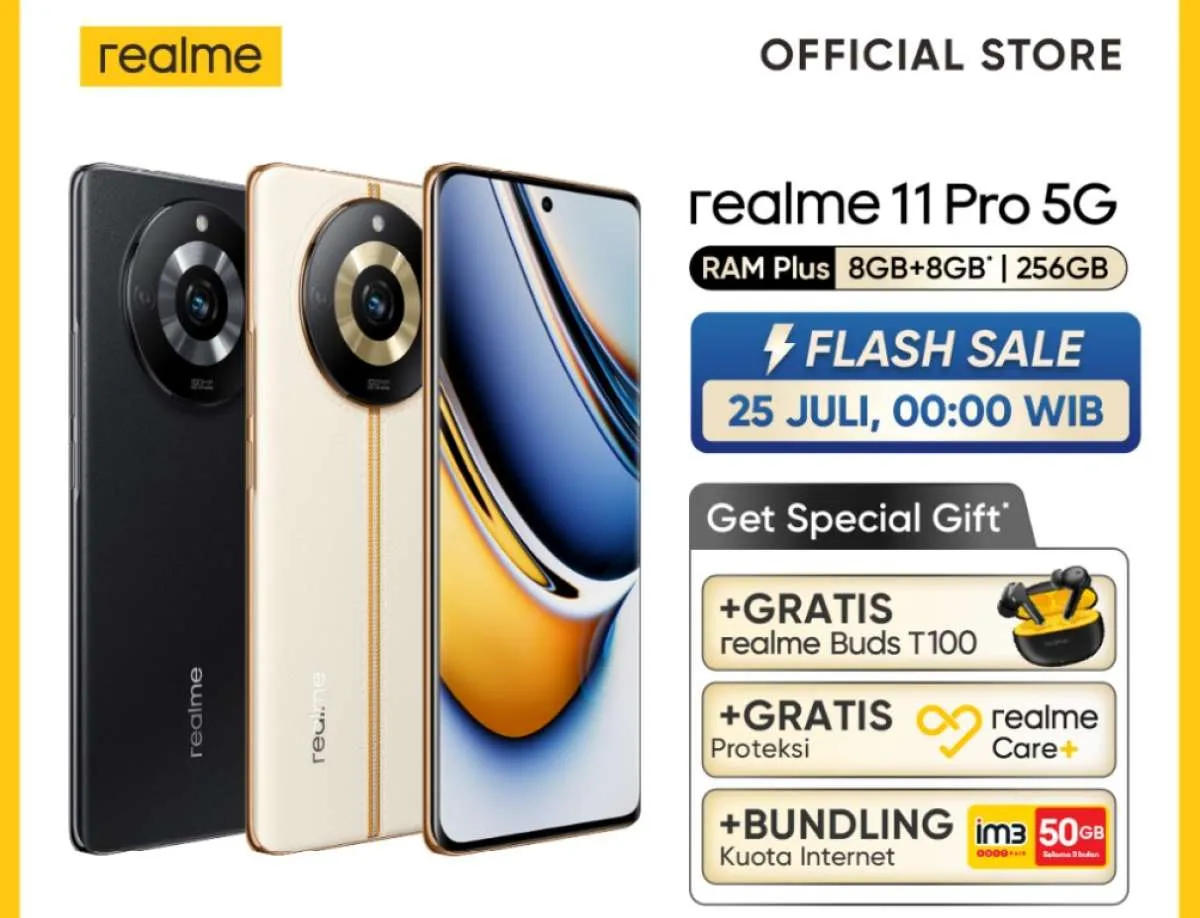 Turun ke Rp 3 Jutaan, Cek Harga HP Realme 11 Pro 5G di Mei 2024