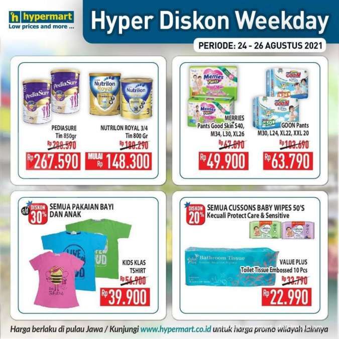 Promo Hypermart diskon Weekday 24-26 Agustus 2021