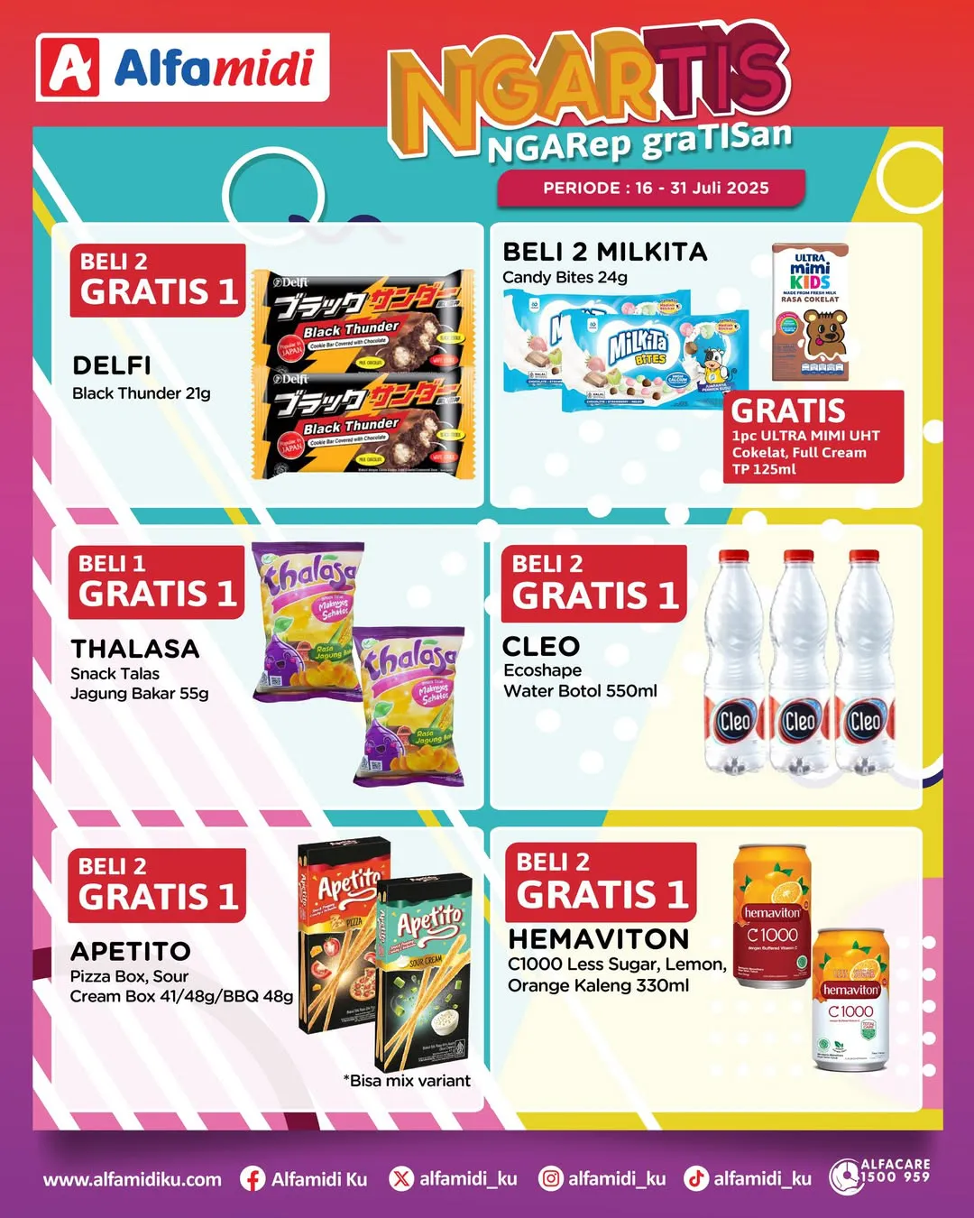 Promo Alfamidi Ngartis (Ngarep Gratisan) Periode 16-31 Juli 2025