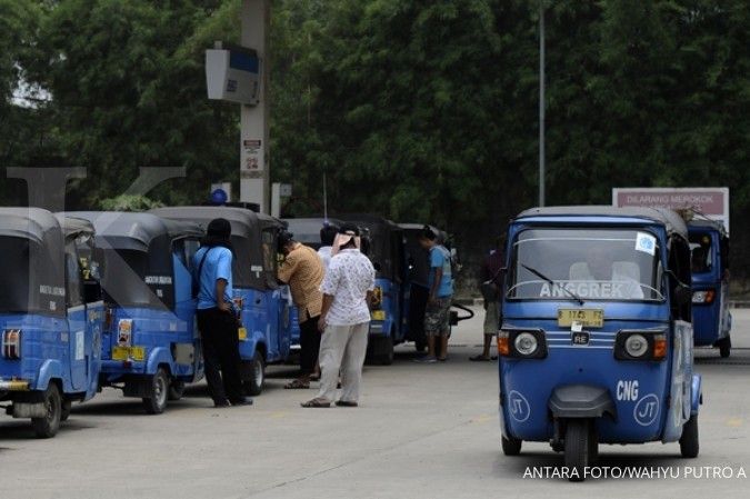 Naik bajaj gas, bisa dapat Rp 1 juta