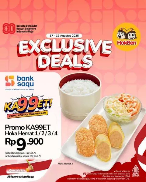 Promo HokBen KA99ET Agustus 2025