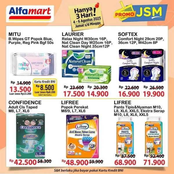 Promo JSM Alfamart Periode 4-6 Agustus 2023