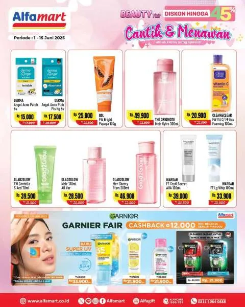 Promo Alfamart Beauty Fair Diskon s/d 45% Periode 1-15 Juni 2025