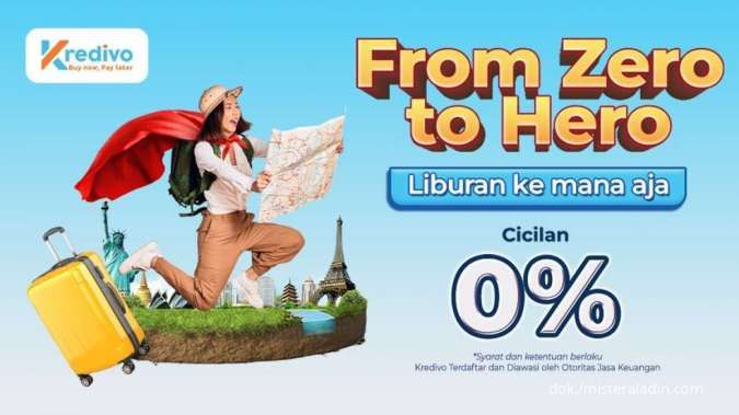 Pakai Kredivo Bayar Cicilan 0% dengan Melakukan Pemesanan Produk Mister Aladin