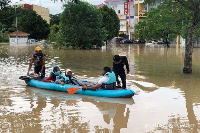 Banjir di Malaysia Memburuk, 7 Negara Bagian Terendam