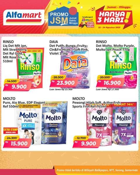 Promo JSM Alfamart 22-24 Agustus 2025