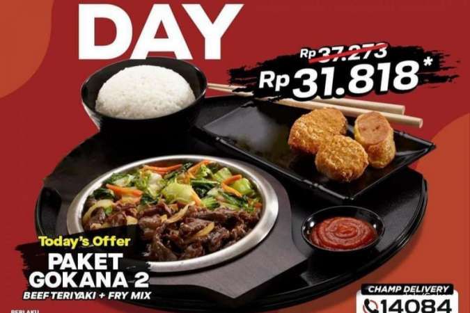Promo Gokana Spesial Kamis (12/5), Diskon Paket Teppan Gokana 2 Cuma Rp 31.818