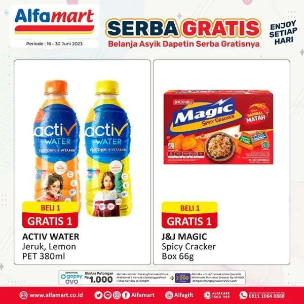 Promo Alfamart Serba Gratis Periode 16-30 Juni 2023