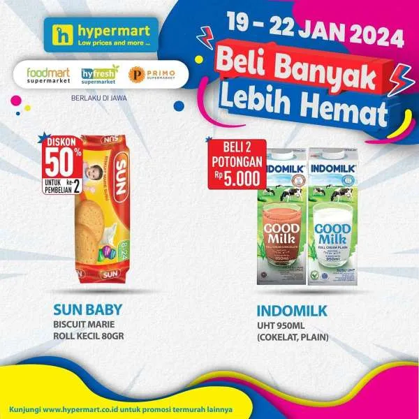 Promo Hypermart Beli Banyak Lebih Hemat Periode 19-22 Januari 2024