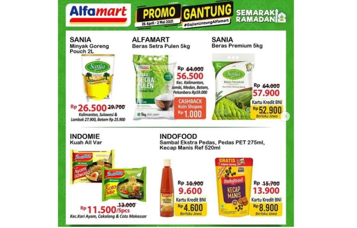  Promo JSM Alfamart Gajian Untung 26 April-2 Mei  2021, diskonan weekend! 