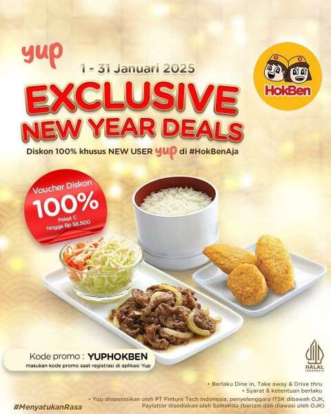 Promo HokBen dengan Yup 1-31 Januari 2025