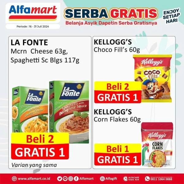 Promo Alfamart Serba Gratis 16-31 Juli 2024