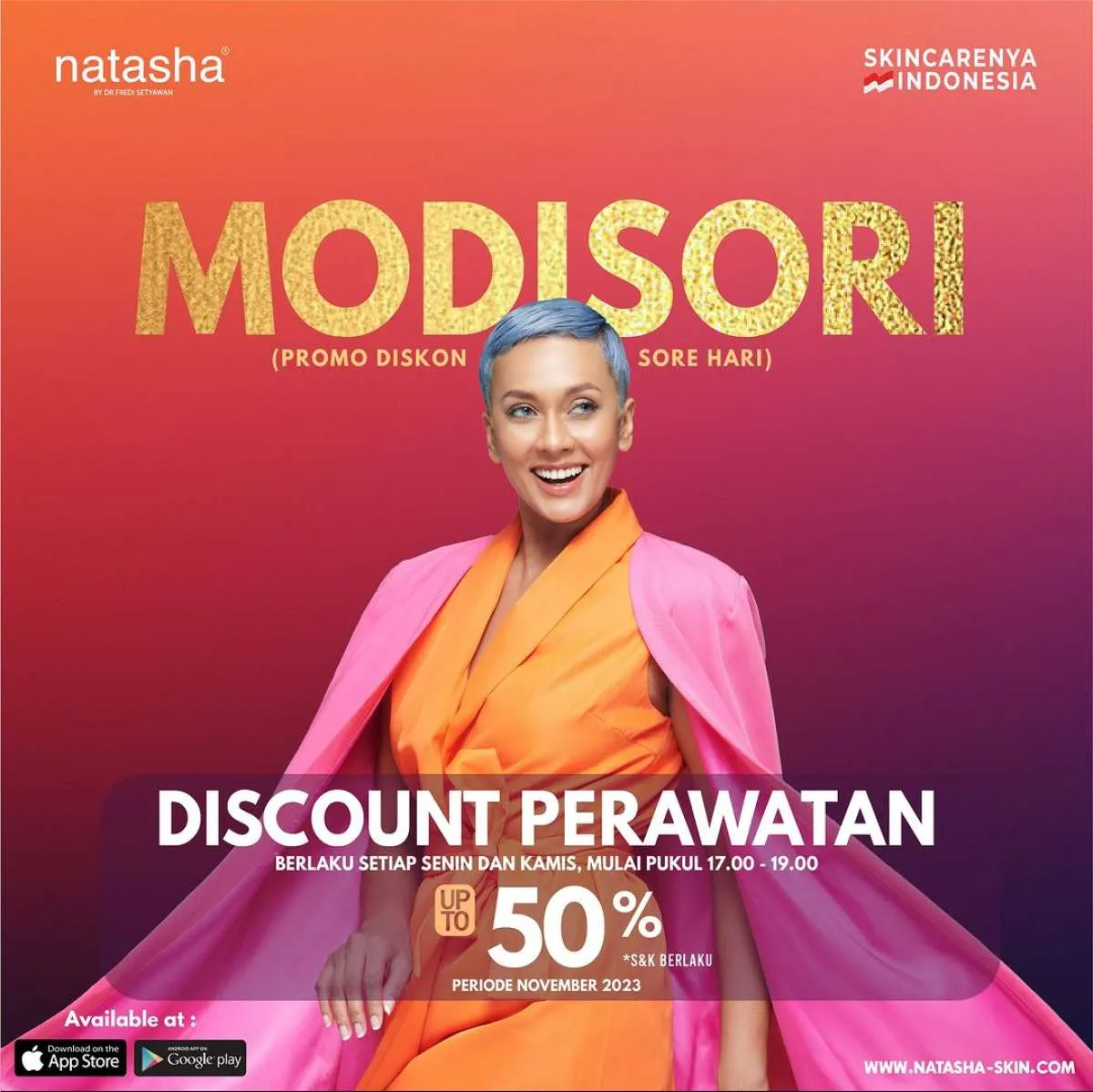 Promo Diskon Sore Hari di Klinik Natasha, Berlaku sampai 30 November Pukul 19.00 WIB