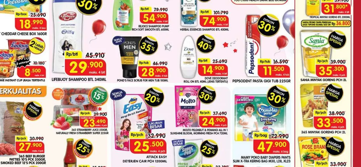 Promo Superindo Spesial Ulang Tahun, Diskon s/d 50% Berlaku 22-25 Agustus 2022