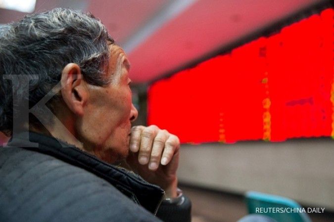 Bursa China tergelincir menutup pekan ini
