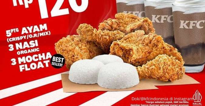 Promo KFC Senin Sampai Rabu di Bulan September 2022, Nikmati Paket Lengkap!