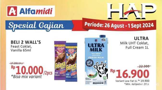 Katalog Promo Alfamidi Hemat Satu Pekan Spesial Gajian 26 Agustus-1 September 2024