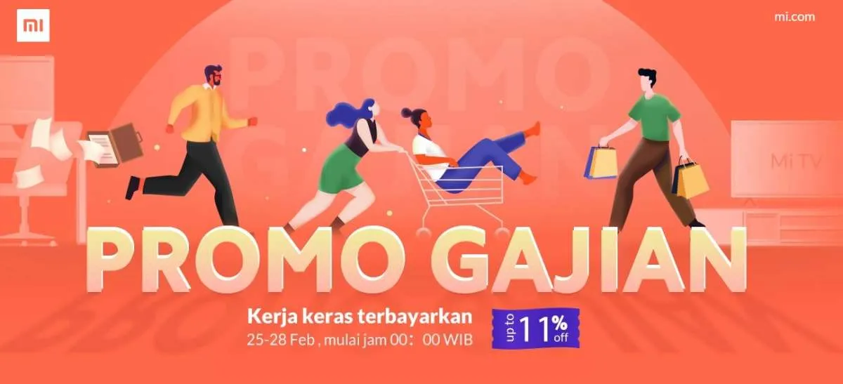 Promo Xiaomi 25-28 Februari, diskon ponsel 11%!