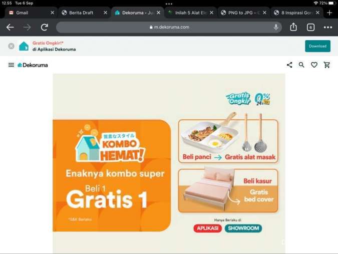  Cermati Promo Kombo Hemat dari Dekoruma!