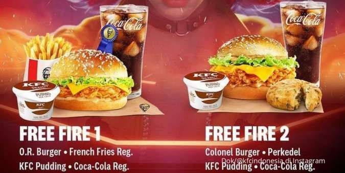 Promo KFC Kolaborasi dengan Game Free Fire, Dua Pilihan Paket Lezat Harga Spesial