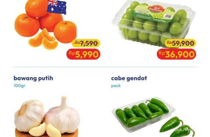 Promo Hypermart Weekday 2-4 September 2025, Cabe Gendot-Apel Fuji Harga Spesial
