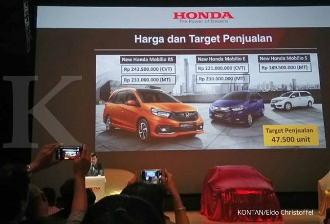 Honda kejar penjualan 210.000 unit mobil di 2017