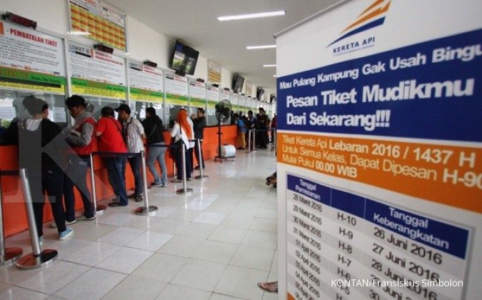 Tiket KA didominasi pembelian online