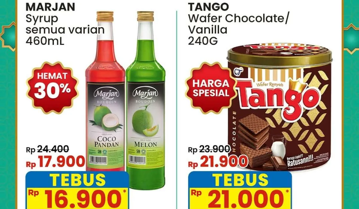 Promo Indomaret sampai 5 Maret 2025, Sirup Marjan Diskon 30% Jadi Rp 17.900 per Botol