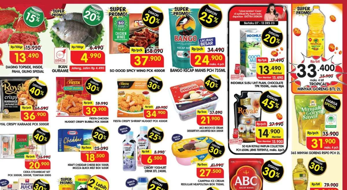 Promo JSM Superindo 10 Desember 2023, Diskon Besar 50% Sampai Hari Minggu