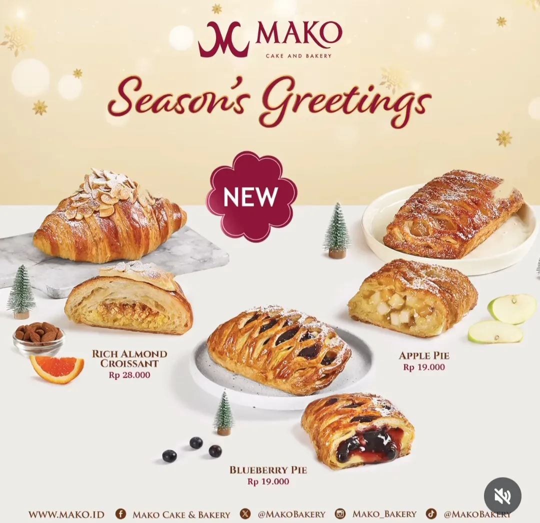 Mako menu baru: Seasons Greetings apple pie