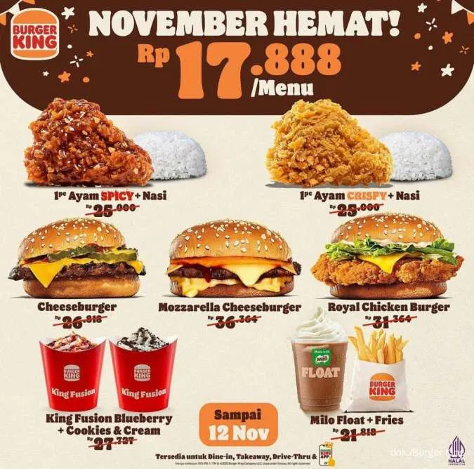 Burger King November Hemat