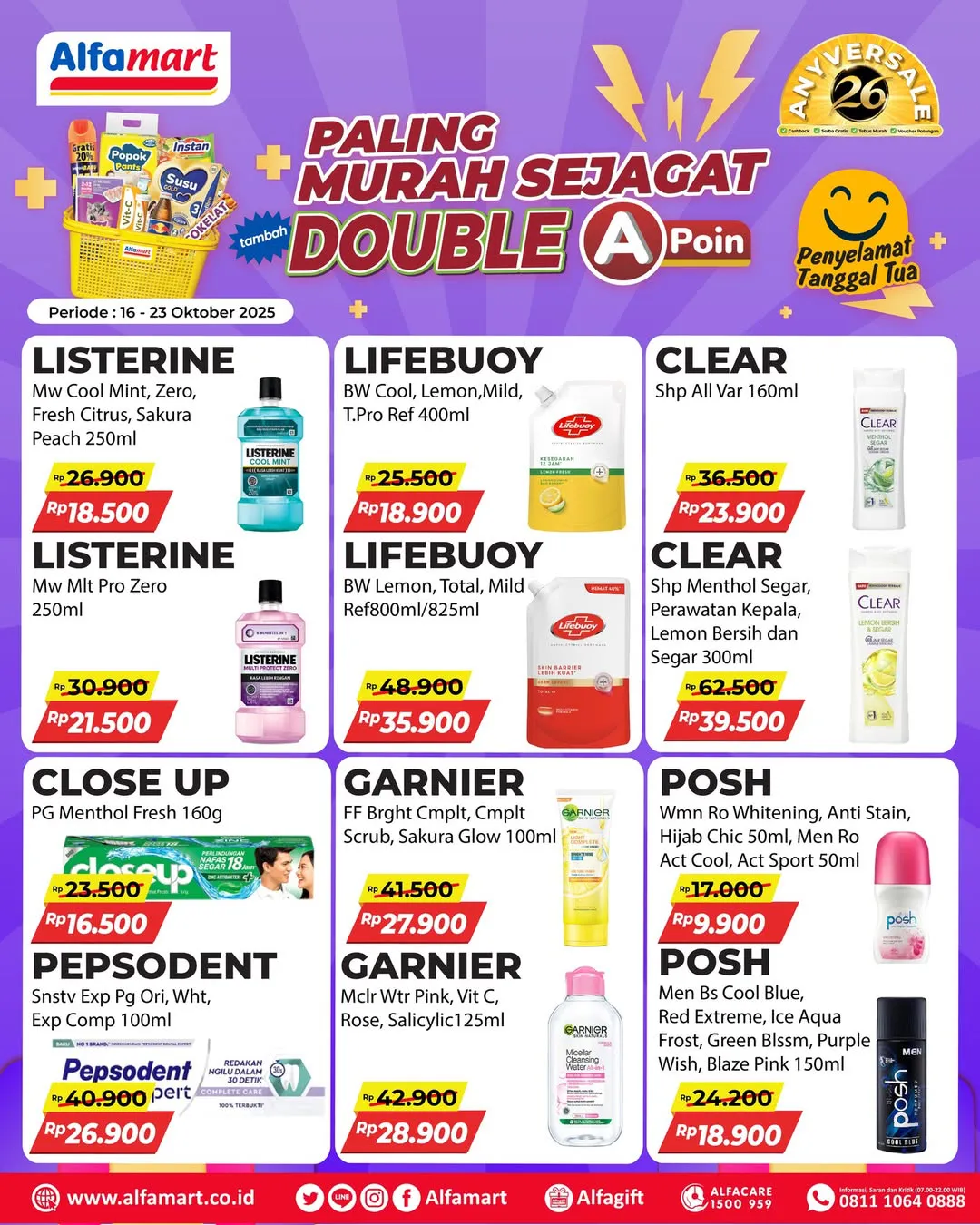 Promo Alfamart Paling Murah Sejagat Periode 16-23 Oktober 2025