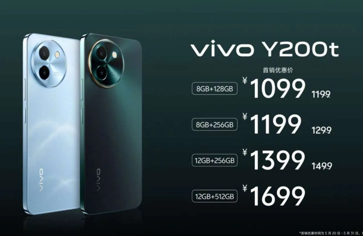 Vivo Y200t dan Y200 GT Resmi Dirilis, Ini Spesifikasi dan Harganya