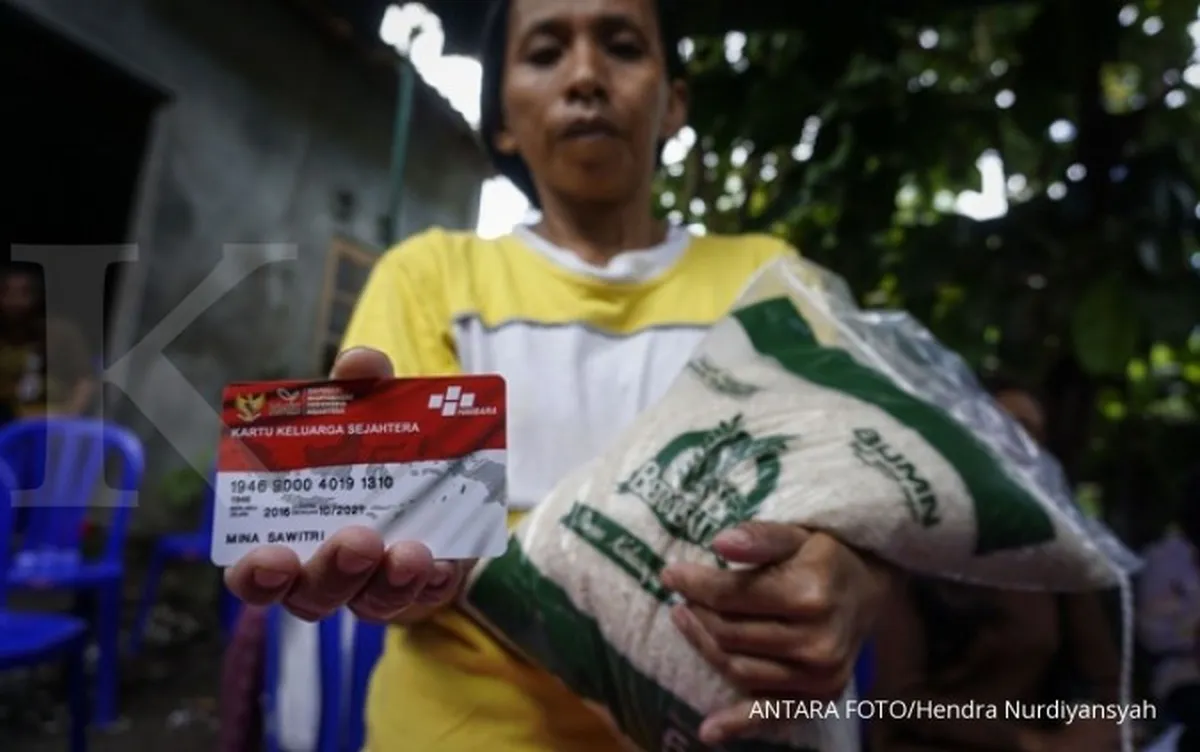 Bantuan pangan non tunai dibagi