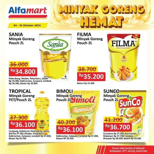 Promo Minyak Goreng Hemat di Alfamart 4-10 Oktober 2024