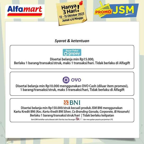 Katalog Promo JSM Alfamart Terbaru 13-15 Oktober 2023