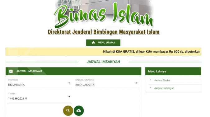 Jadwal imsakiyah Ramadan 2021 di seluruh kota di Indonesia, berikut link download-nya