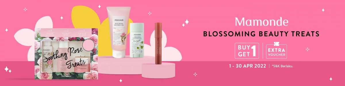 Promo Skincare dan Makeup Mamonde Buy 1 Get 1, Berlaku hingga 30 April 2022