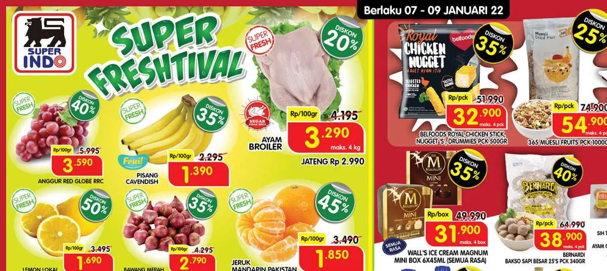 Promo JSM Superindo 7-9 Januari 2022, Diskon Besar hingga 40% di Akhir Pekan!