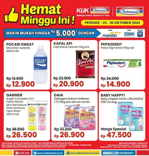 Promo Indomaret 24-30 Oktober 2024 Hemat Minggu Ini