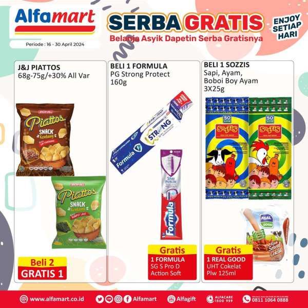 Promo Alfamart Serba Gratis 16-30 April 2024